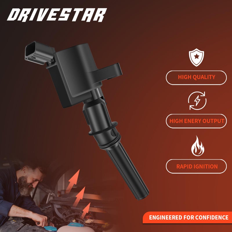 DRIVESTAR Ignition Coil for Ford F150 E150,for Lincoln Town Car,for Mercury 4.6L 5.4L V8 Replacement with DG508 C1454 C1417 FD503 C1417 DG473 DG481 DG491 - Image 4